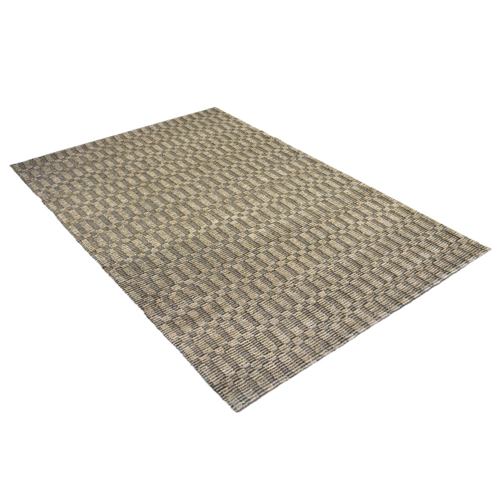 Textured Light Brown Jute Area Rug for Living Room & Natural Interiors