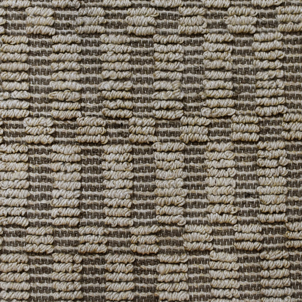 Textured Light Brown Jute Area Rug for Living Room & Natural Interiors
