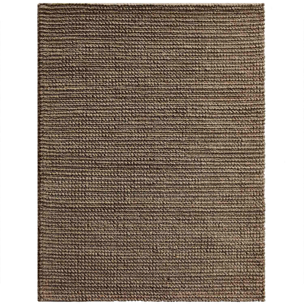 Beige Hand Woven Jute Contemporary Rug