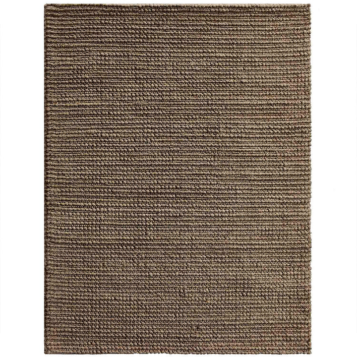 Beige Hand Woven Jute Contemporary Rug