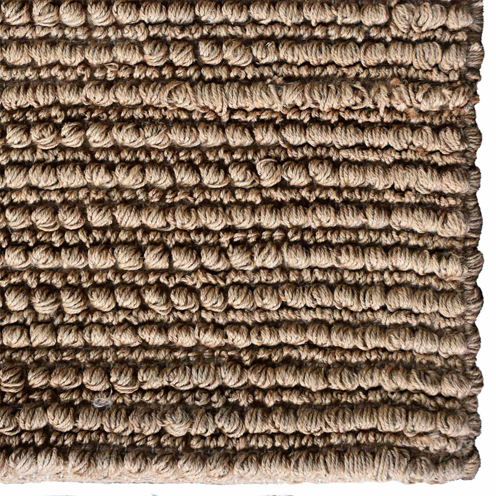 Beige Hand Woven Jute Contemporary Rug