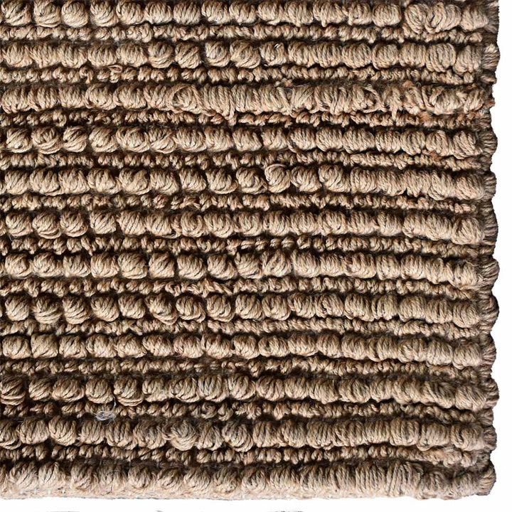 Beige Hand Woven Jute Contemporary Rug