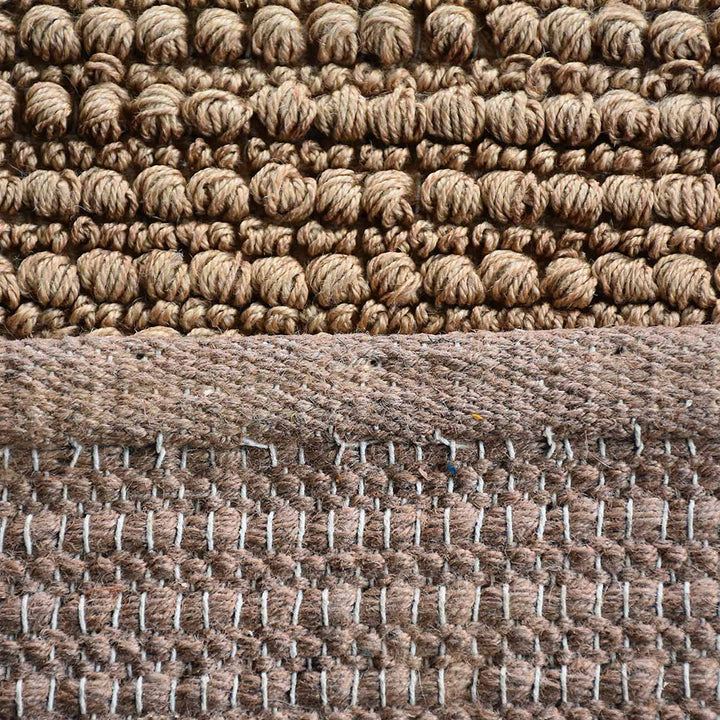 Beige Hand Woven Jute Contemporary Rug