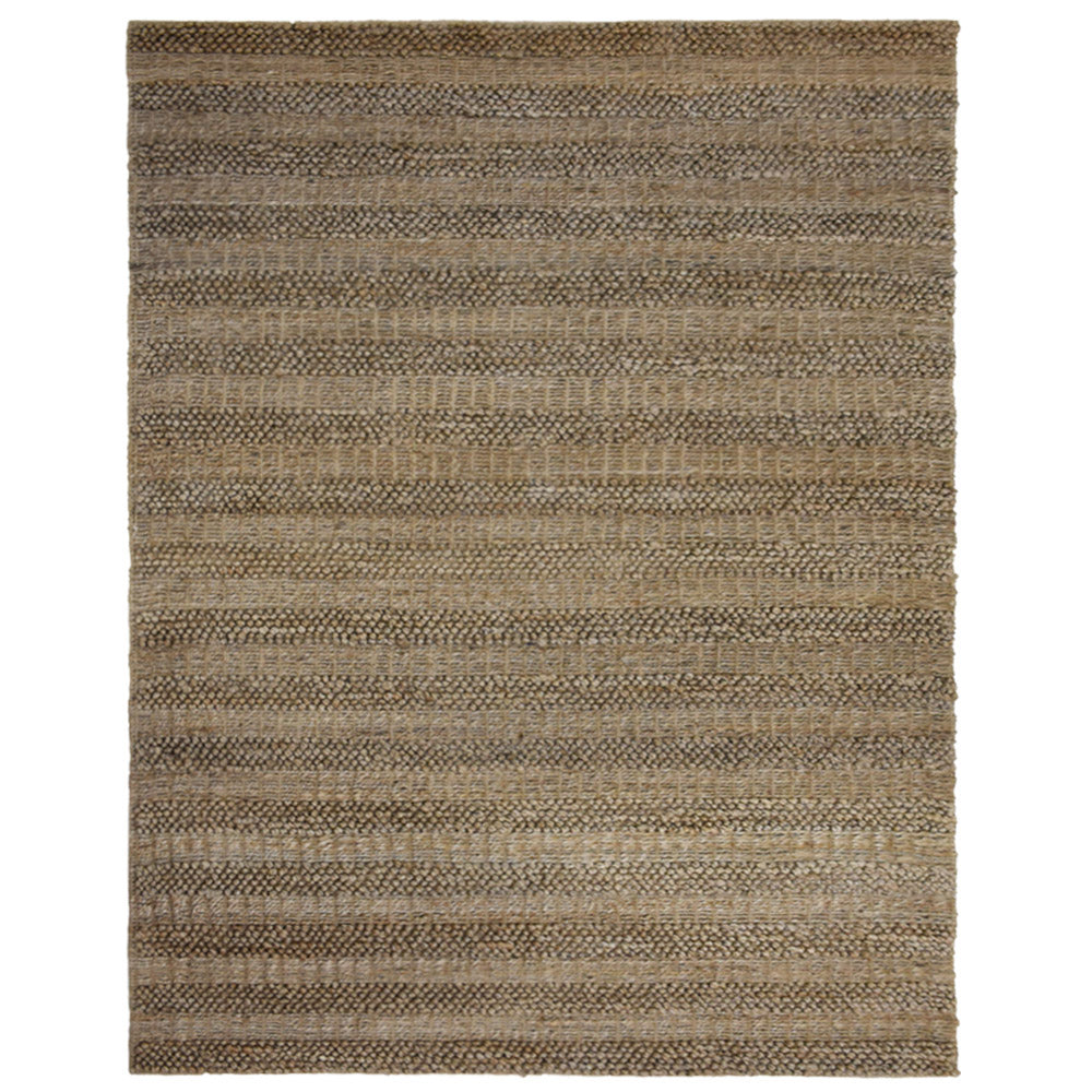 Light Brown Hand Woven Jute Contemporary Rug