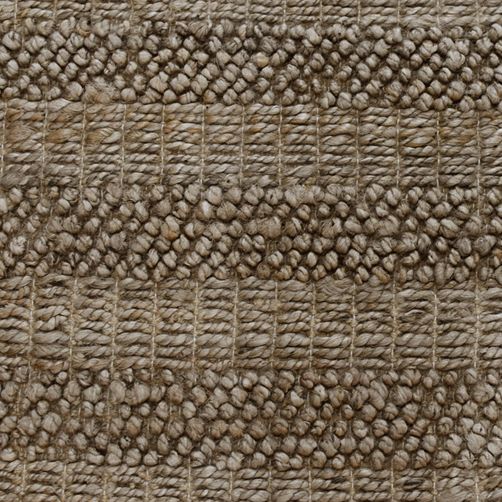 Light Brown Hand Woven Jute Contemporary Rug