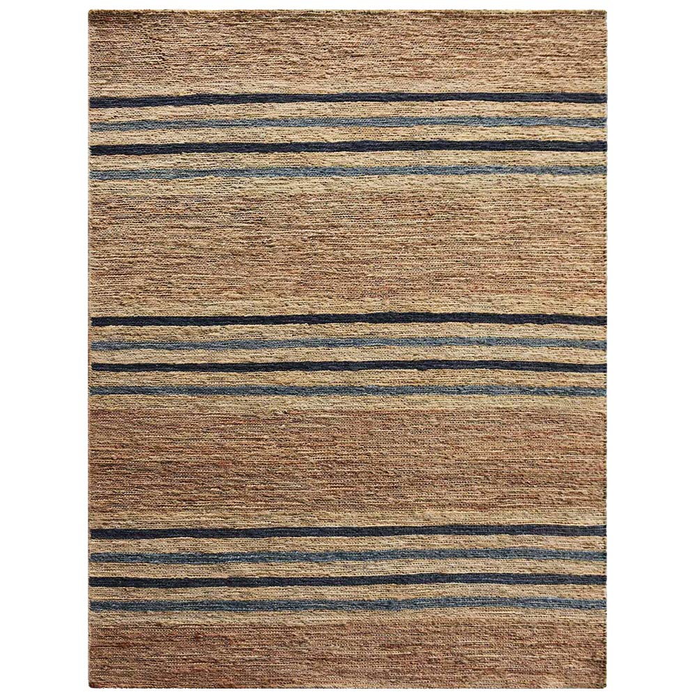 Light Brown Contemporary Hand Knotted Sumak Jute Rug