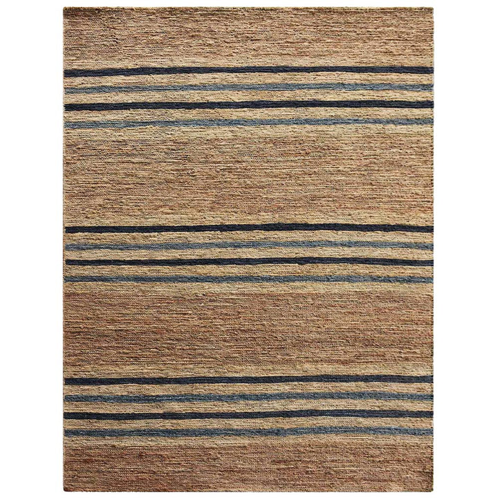Light Brown Contemporary Hand Knotted Sumak Jute Rug