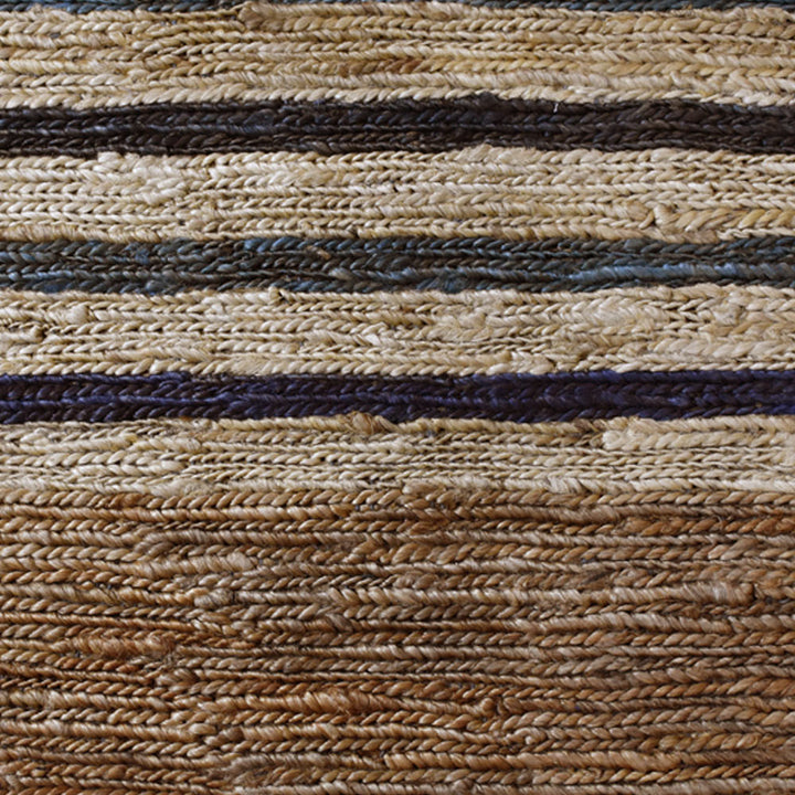 Light Brown Contemporary Hand Knotted Sumak Jute Rug