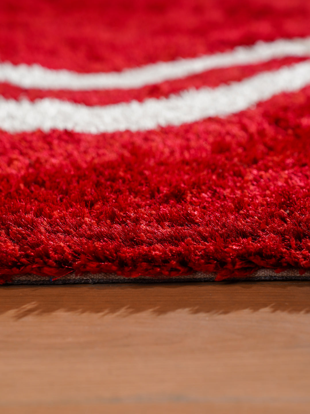 CrimsonFlow Hand Tufted Shag Polyester Contemporary Rug
