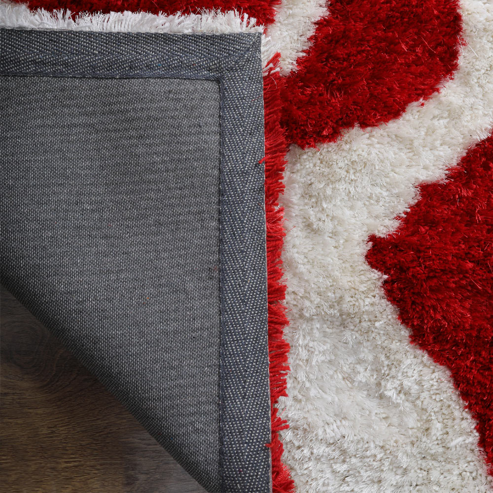 CrimsonFlow Hand Tufted Shag Polyester Contemporary Rug