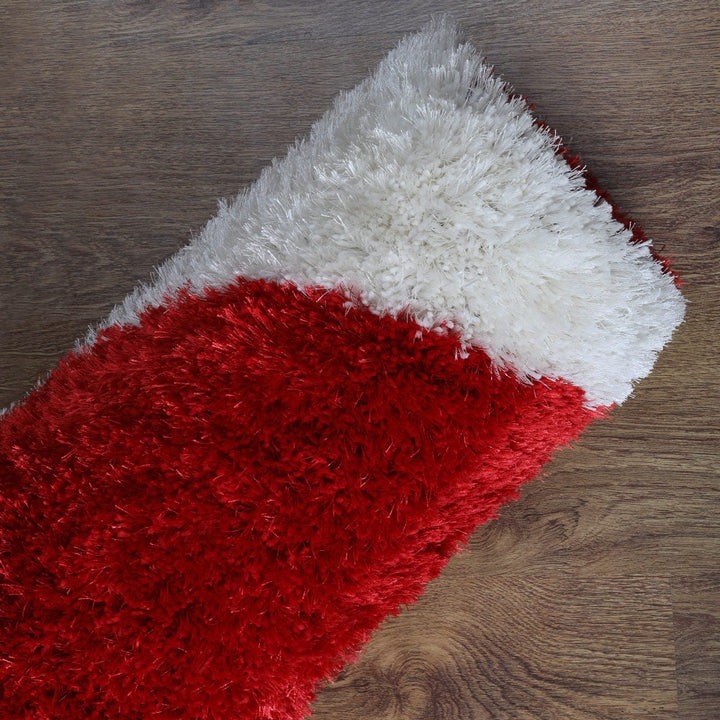 CrimsonFlow Hand Tufted Shag Polyester Contemporary Rug