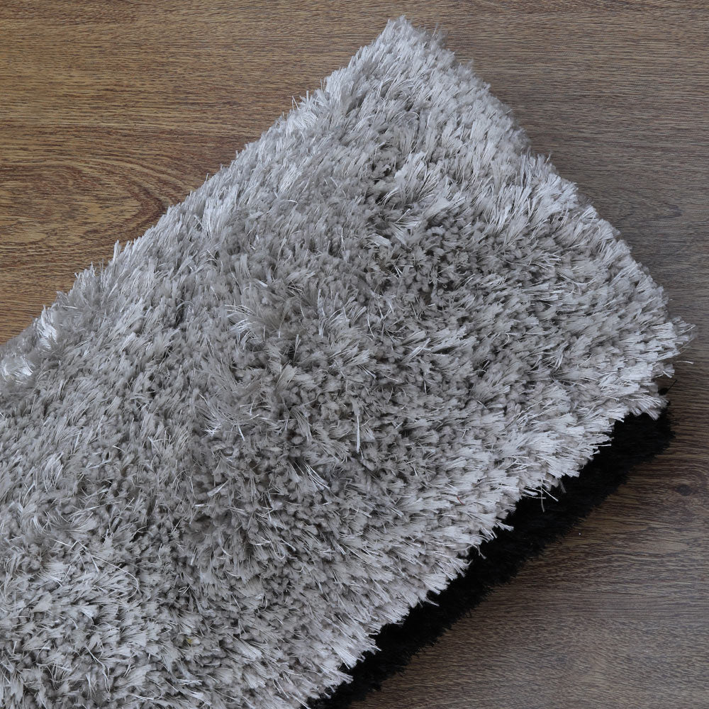 TriVanta Hand Tufted Shag Polyester Geometric Rug