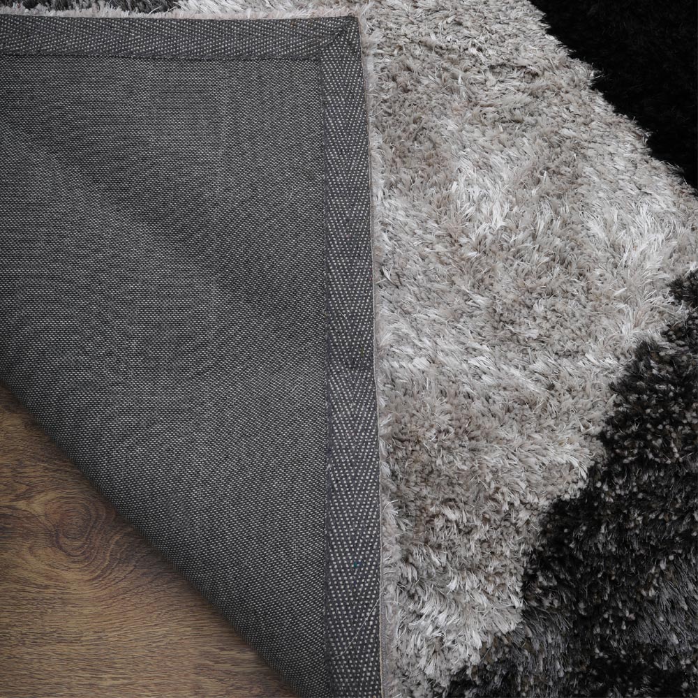 TriVanta Hand Tufted Shag Polyester Geometric Rug