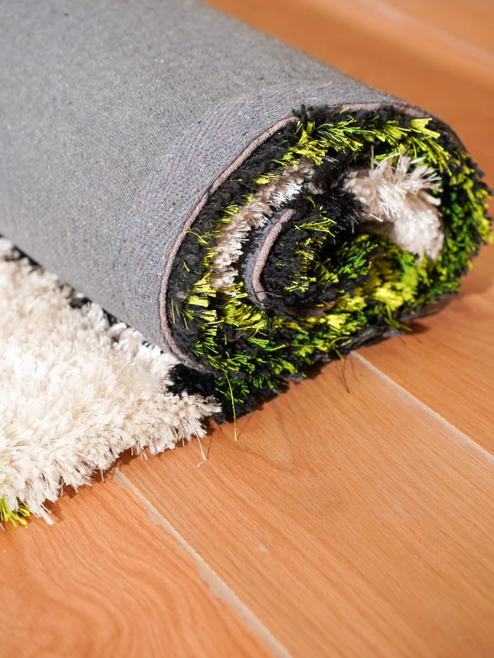 VerdantFlow Hand Tufted Shag Polyester Contemporary Rug