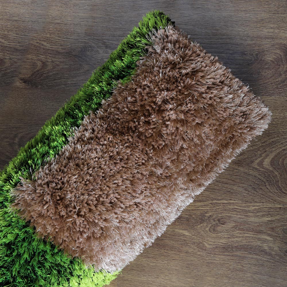 BlockScape Hand Tufted Shag Polyester Geometric Rug