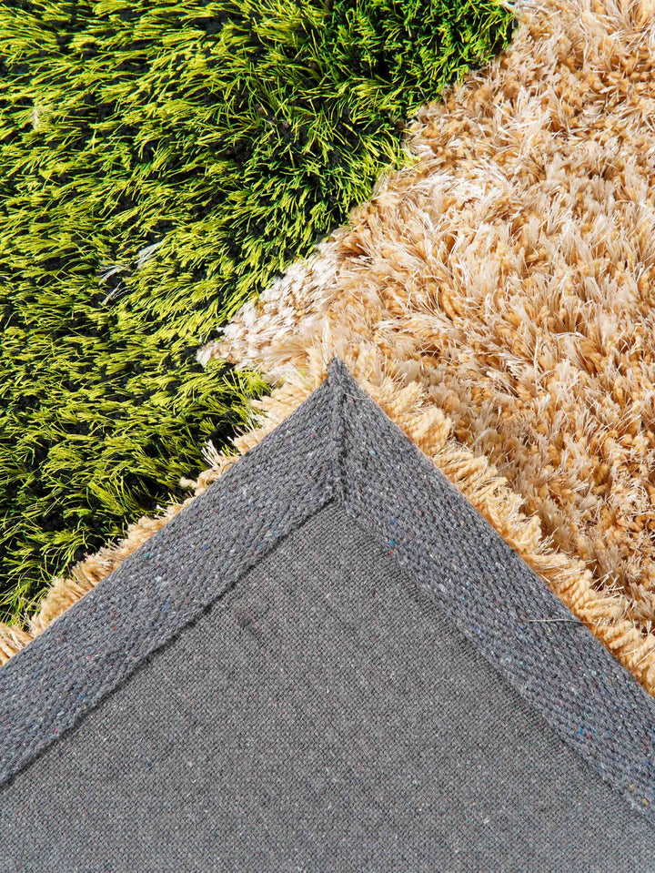 BlockScape Hand Tufted Shag Polyester Geometric Rug