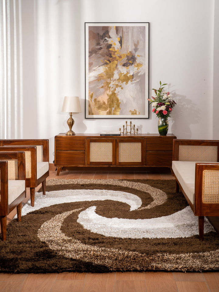 Twistora Hand Tufted Shag Polyester Contemporary Rug