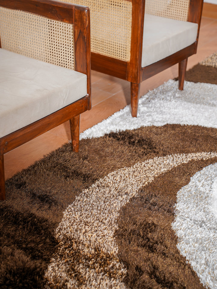 Twistora Hand Tufted Shag Polyester Contemporary Rug