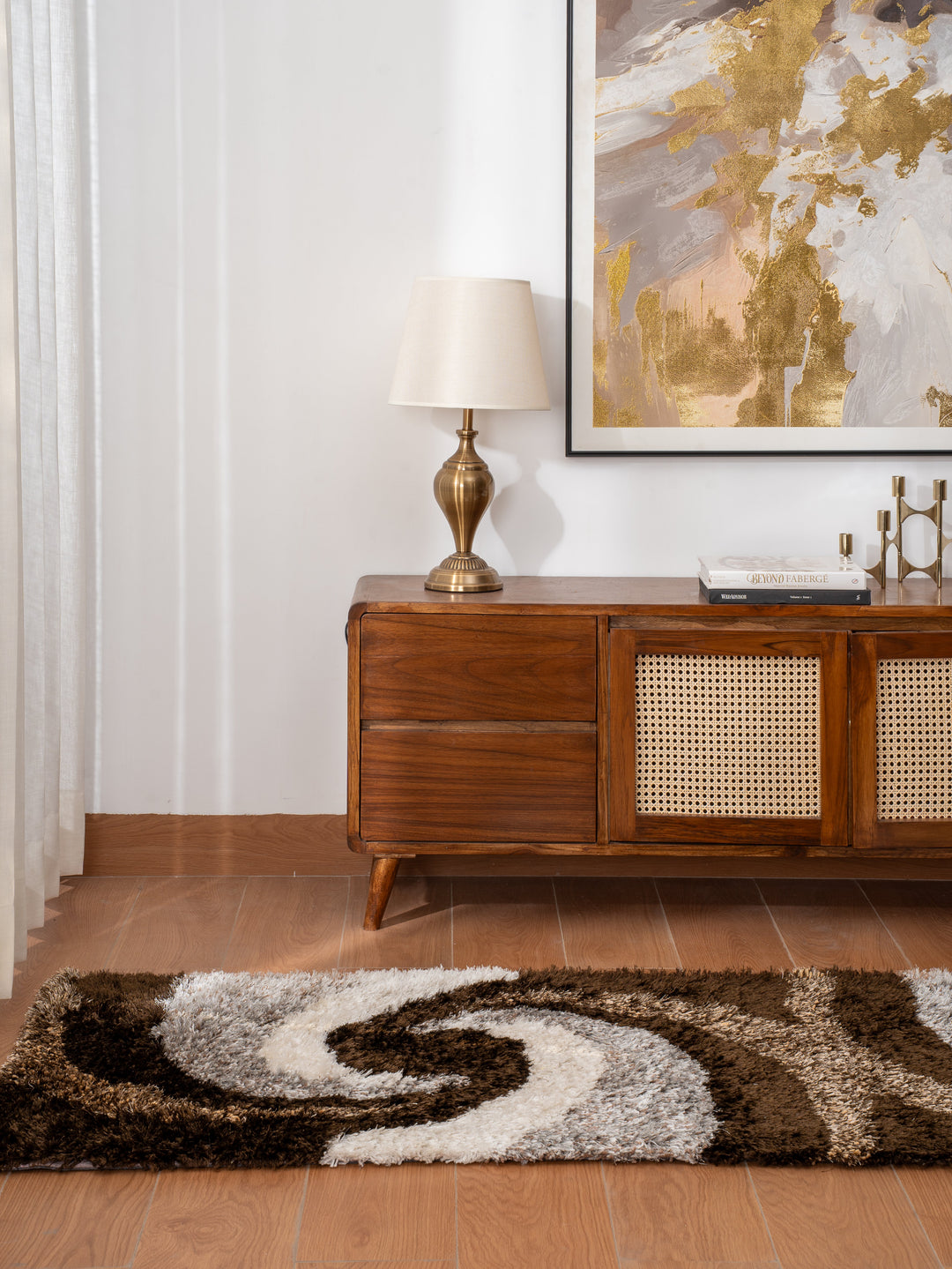 Twistora Hand Tufted Shag Polyester Contemporary Rug