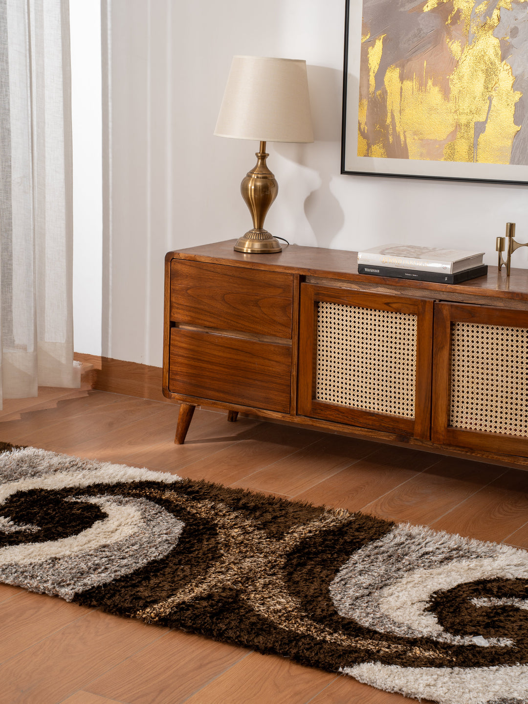 Twistora Hand Tufted Shag Polyester Contemporary Rug