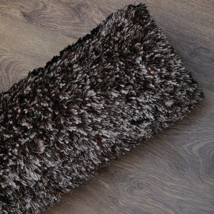Hand Tufted Shag Polyester Area Rug Geometric Multicolor K00018