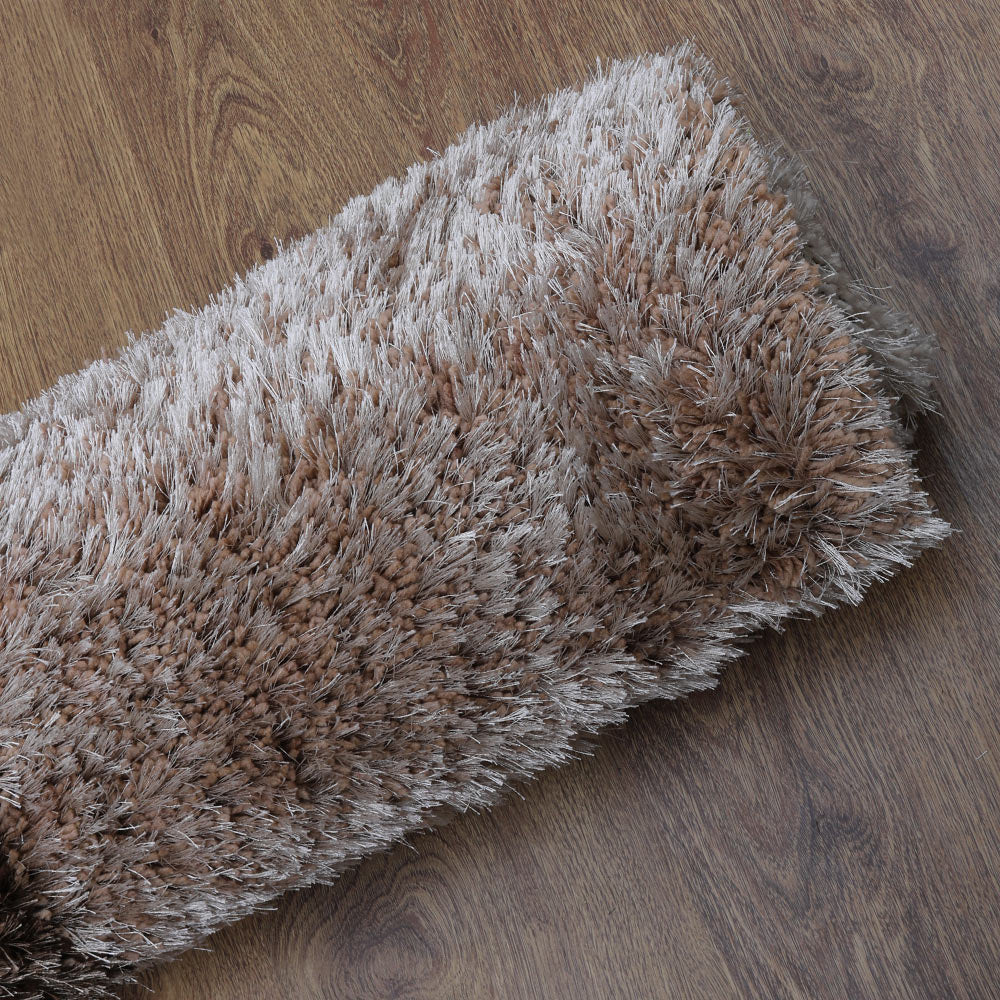 Hand Tufted Shag Polyester Area Rug Geometric Multicolor K00018