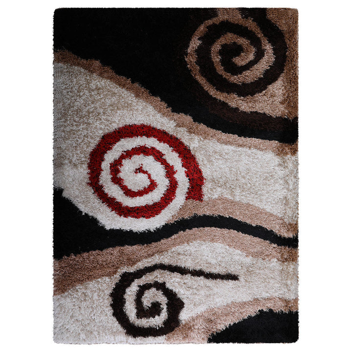 SpiralAura Hand Tufted Shag Polyester Contemporary Rug
