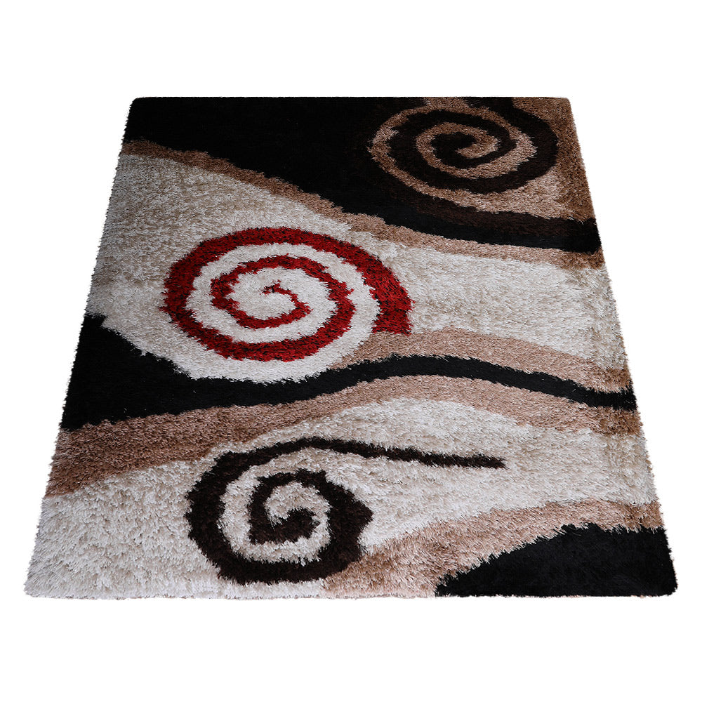 SpiralAura Hand Tufted Shag Polyester Contemporary Rug