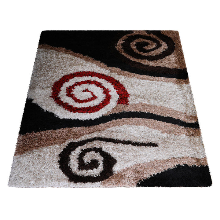 SpiralAura Hand Tufted Shag Polyester Contemporary Rug