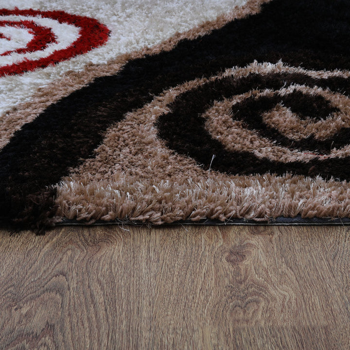 SpiralAura Hand Tufted Shag Polyester Contemporary Rug