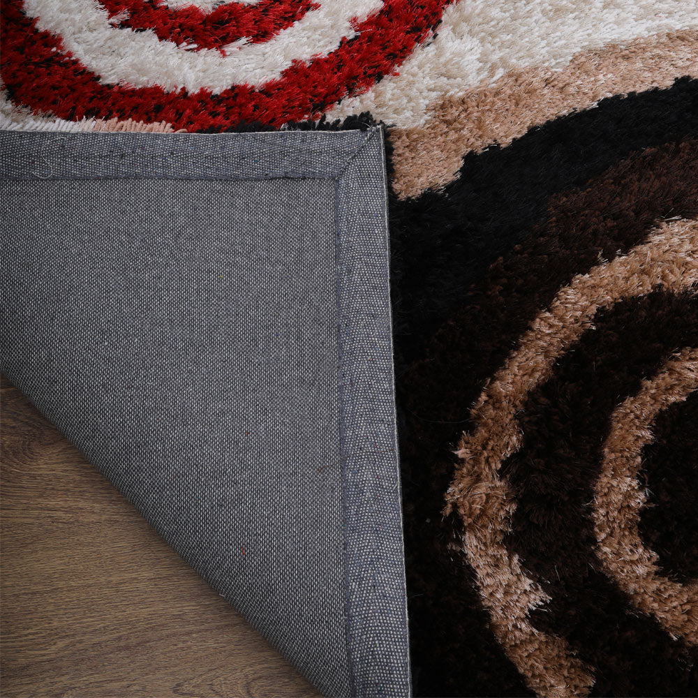 SpiralAura Hand Tufted Shag Polyester Contemporary Rug