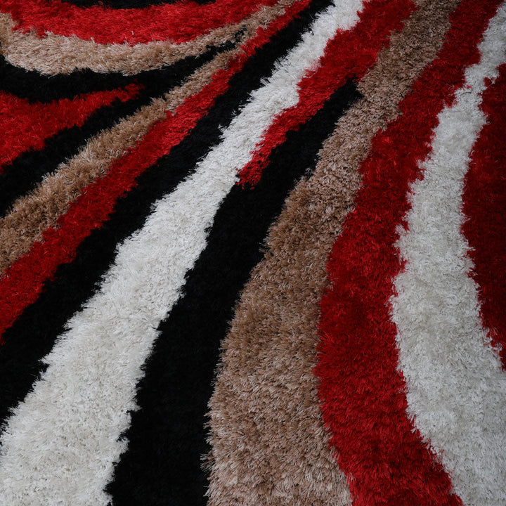 FlowVista Hand Tufted Shag Polyester Contemporary Rug