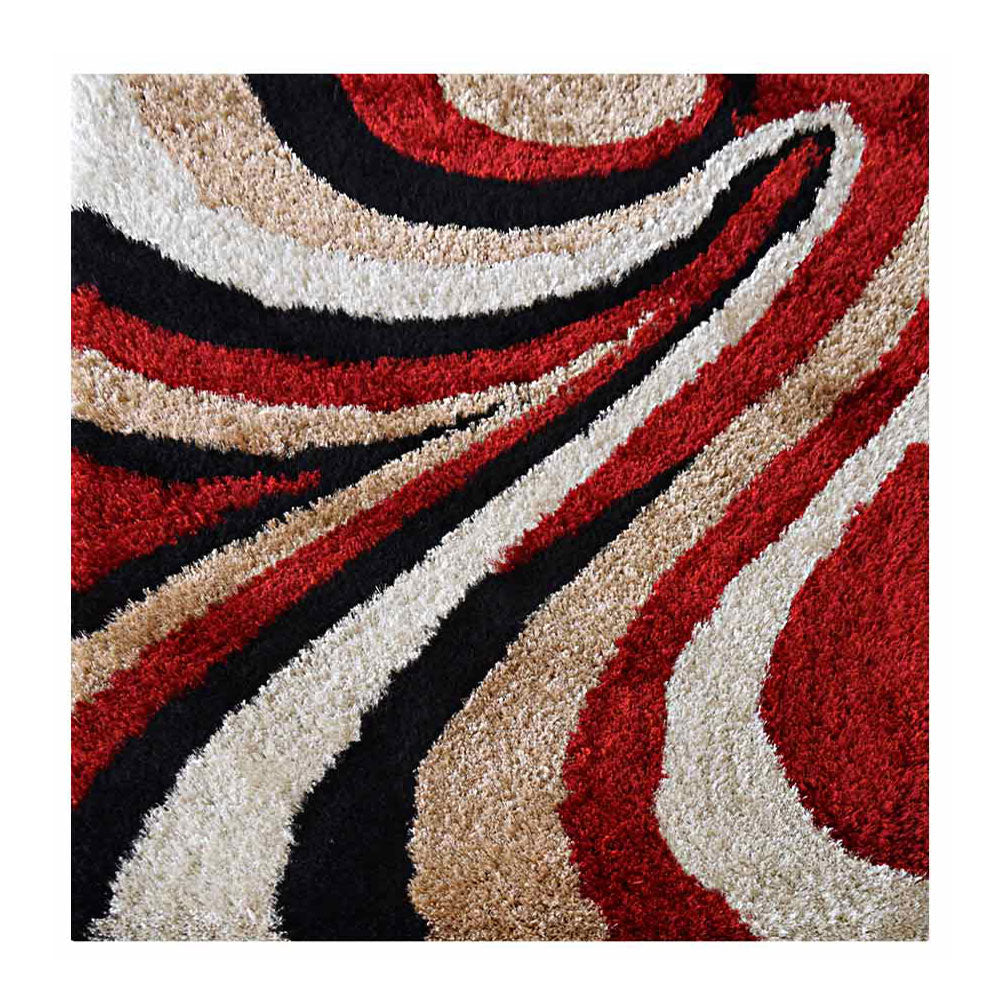FlowVista Hand Tufted Shag Polyester Contemporary Rug