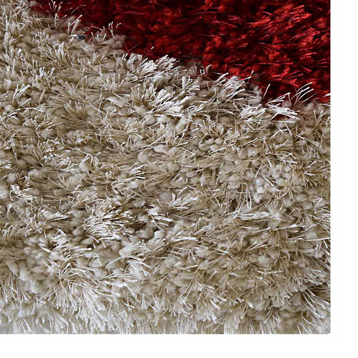 FlowVista Hand Tufted Shag Polyester Contemporary Rug