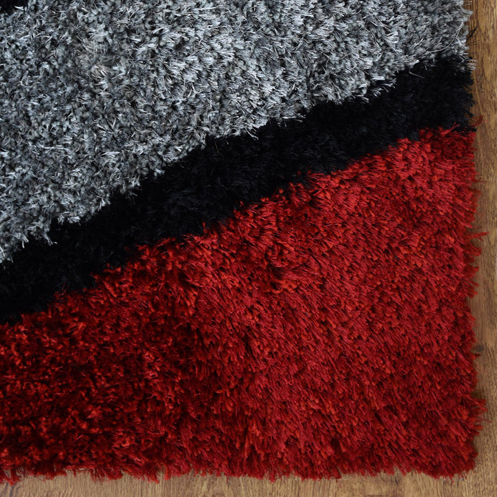VividWave Hand Tufted Shag Polyester Contemporary Rug