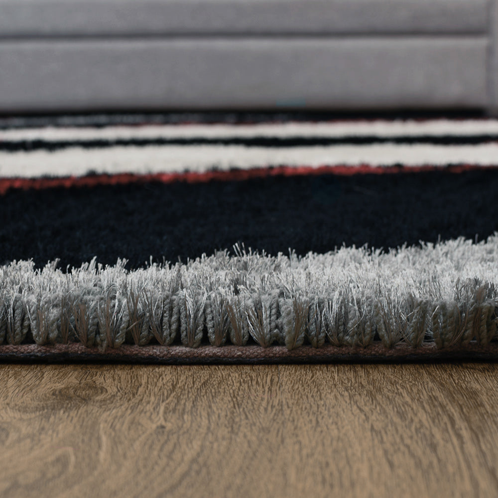 VividWave Hand Tufted Shag Polyester Contemporary Rug