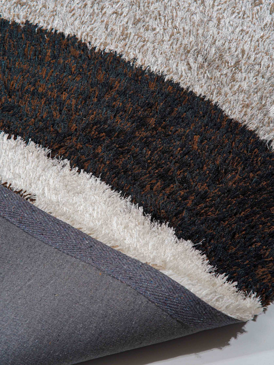 Hand Tufted Shag Polyester Contemporary Rug