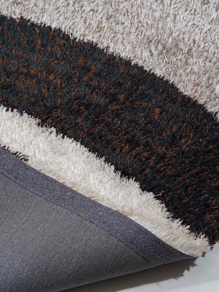 Hand Tufted Shag Polyester Contemporary Rug