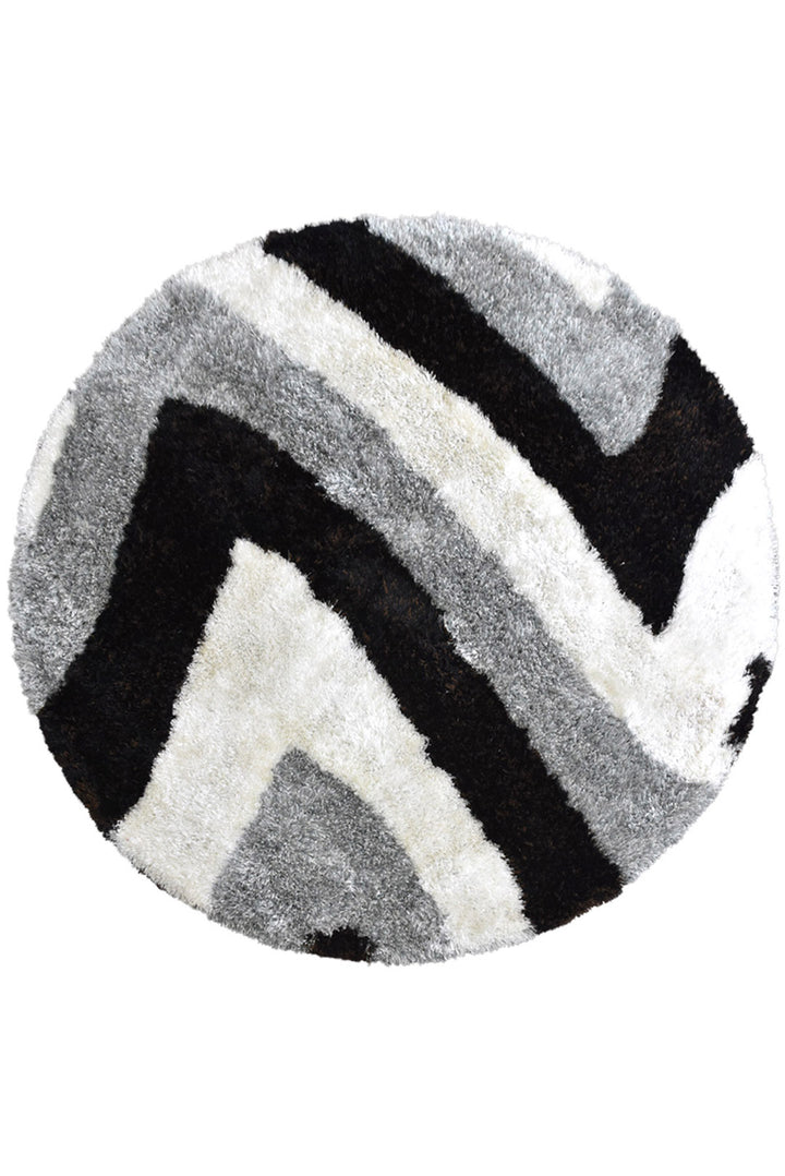 Hand Tufted Shag Polyester Contemporary Rug