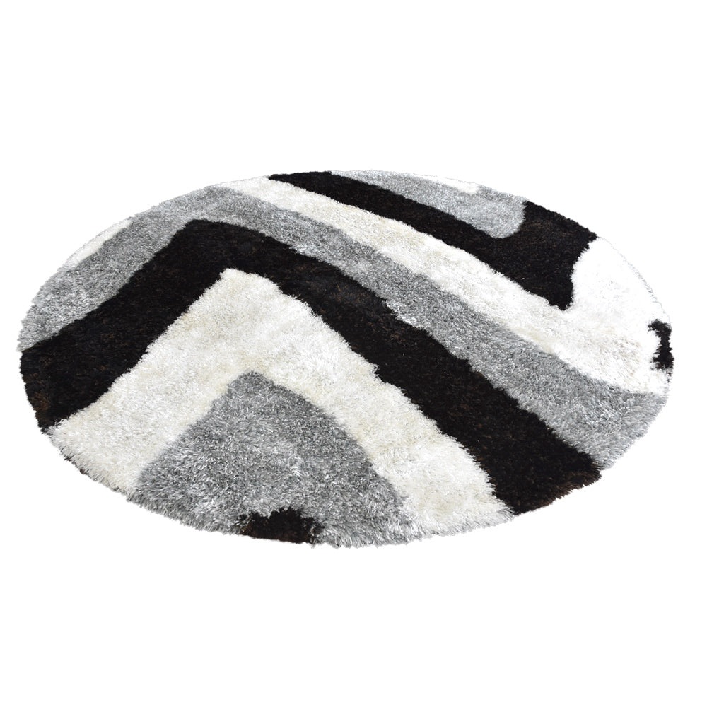 Hand Tufted Shag Polyester Contemporary Rug