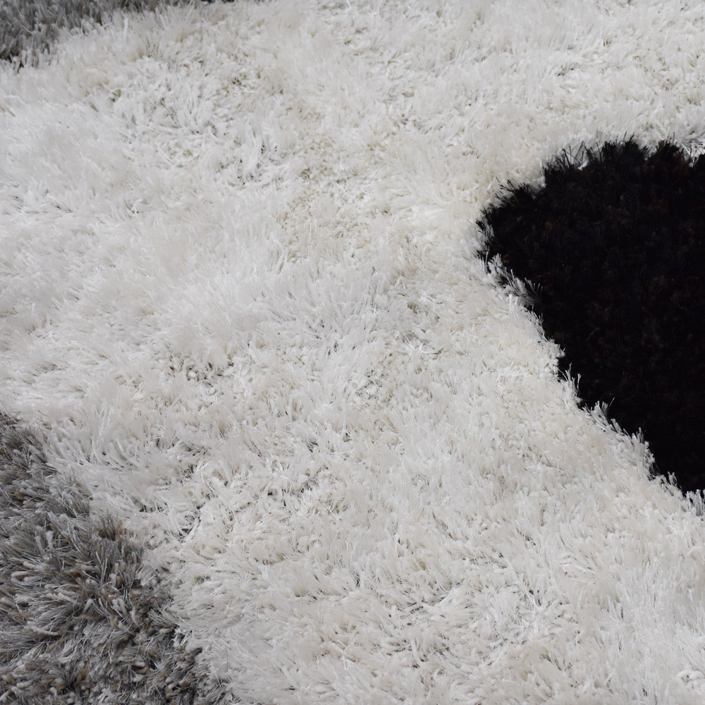 Hand Tufted Shag Polyester Contemporary Rug