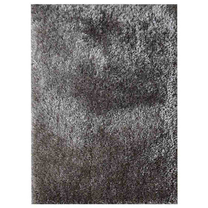 Hand Tufted Shag Polyester Area Rug Solid Gray K00055