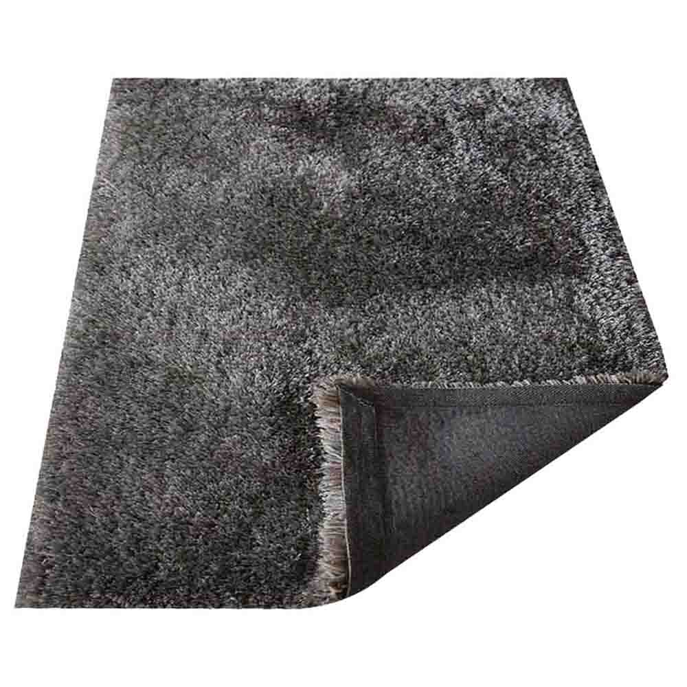 Hand Tufted Shag Polyester Area Rug Solid Gray K00055