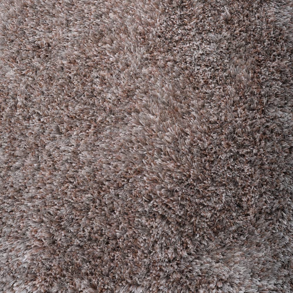 Hand Tufted Shag Polyester Area Rug Solid Silver K00059