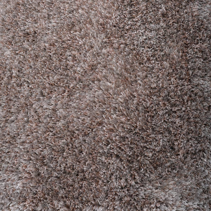 Hand Tufted Shag Polyester Area Rug Solid Silver K00059
