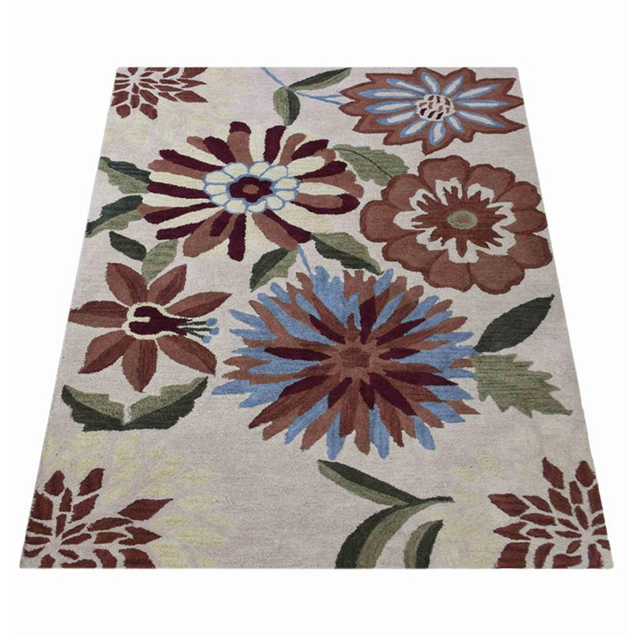 Hand Tufted Shag Polyester Area Rug Contemporary Black K000A2