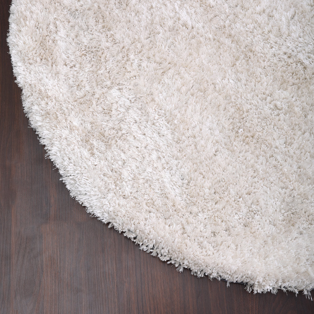 Hand Tufted Shag Polyester Solid Rug