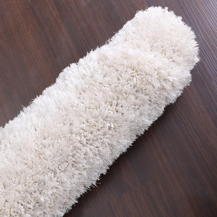 Hand Tufted Shag Polyester Solid Rug