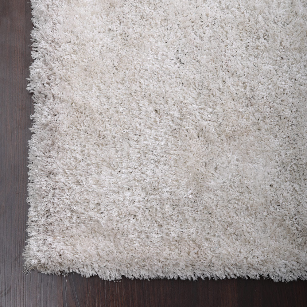 Hand Tufted Shag Polyester Solid Rug