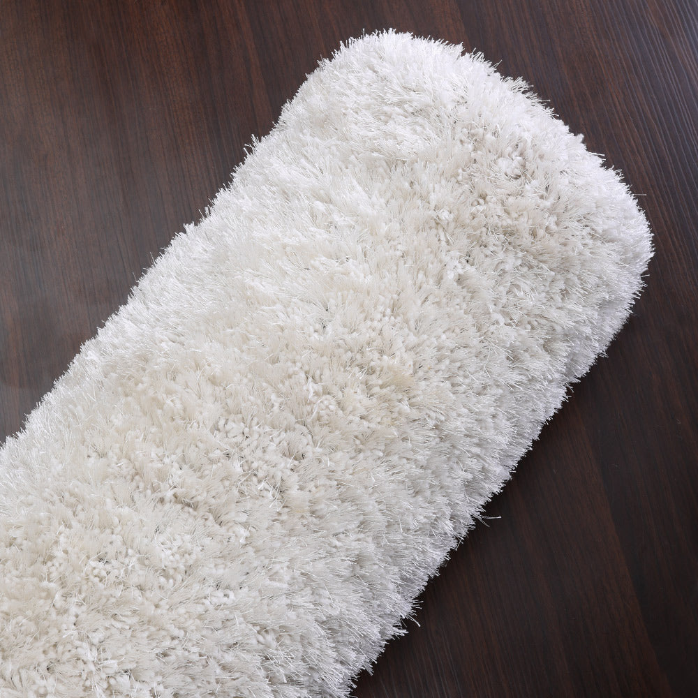 Hand Tufted Shag Polyester Solid Rug